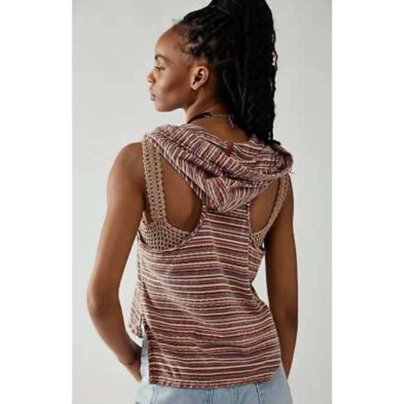 Free People We The Free Ones Fire Hooded Tank - Picture 3 of 11